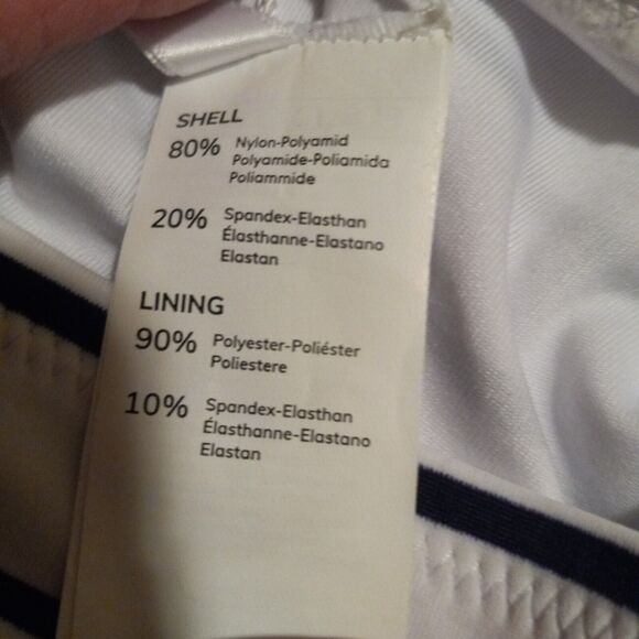 Cupshe Small Stripe Hipster Bikini Bottom-Lace Up Tie Detail-Lined-Navy-NEW - Picture 7 of 9